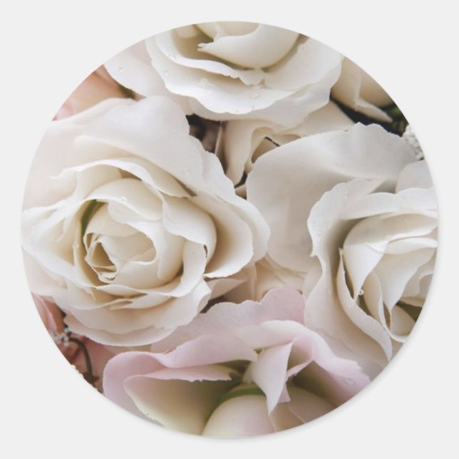 Sticker Rond Bouquet mariage (Devant)