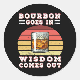 Sticker Rond Bourbon sort sagesse