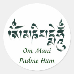 Sticker Rond Bourdonnement III de l'OM Mani Padme