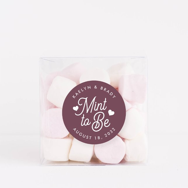 Sticker Rond Bourgogne | Monnaie à être personnalisée mariage F (Créateur téléchargé)