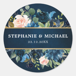 Sticker Rond Bourgogne Rouge Floral Russe Boho Merci