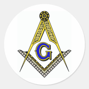 Sticker Rond Boussole et carré