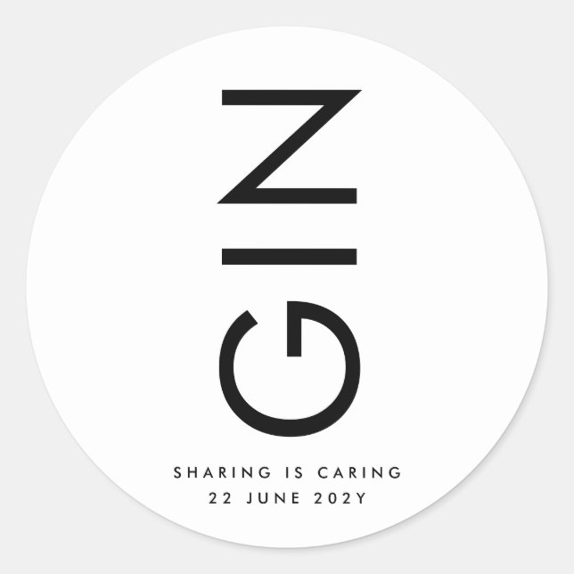 Sticker Rond Bouteille de liqueur aux noms grands et gras ultra (Devant)