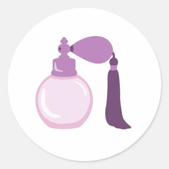 Sticker Rond Bouteille de parfum (Devant)