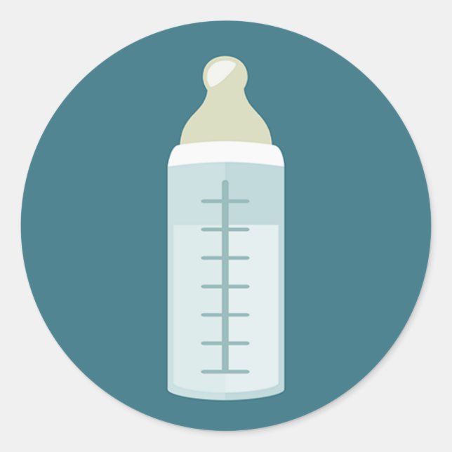 Sticker Rond Bouteille pour bébé (Devant)