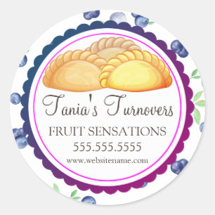 Sticker Rond Bouteilles de boulangerie de rotation