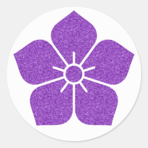 Sticker Rond Bouton de fleur Kikyo