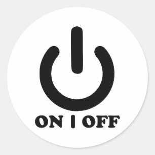 Sticker Rond Bouton de puissance