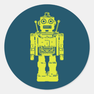Sticker Rond bouton de robot