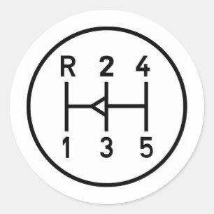 Sticker Rond Bouton de train de sport, motif de poste de transm