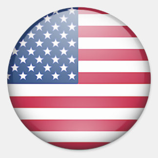 Sticker Rond Bouton indicateur USA