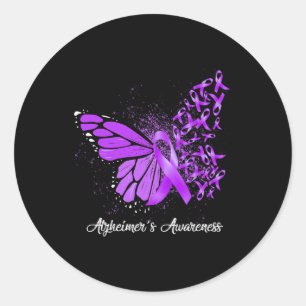 Sticker Rond Bouton pourpre de l'équipe de soutien Heimer