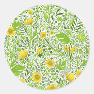 Sticker Rond Boutons blancs