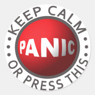 Sticker Rond Boutons Panic