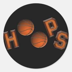 Sticker Rond Bouts de basket