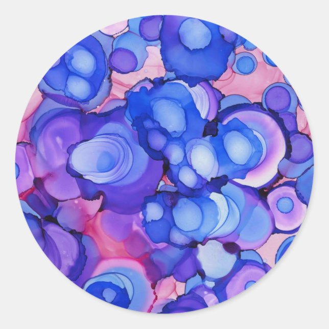 Sticker Rond Bouts de couleur (Devant)