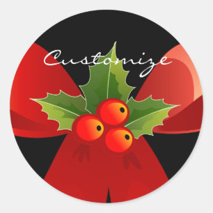 Sticker Rond Bow Bow Holly Thunder_Cove