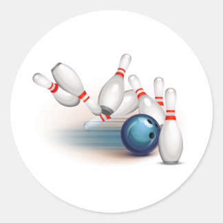 Sticker Rond Bowling