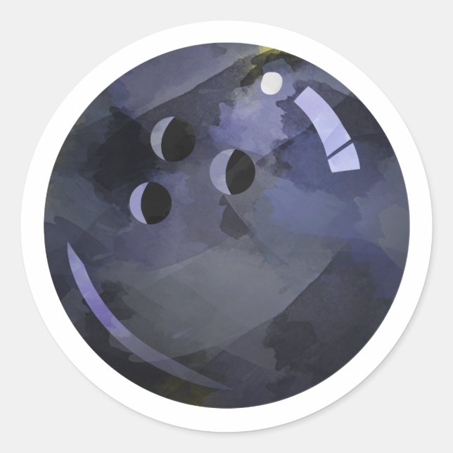Sticker Rond Bowling Ball (Devant)