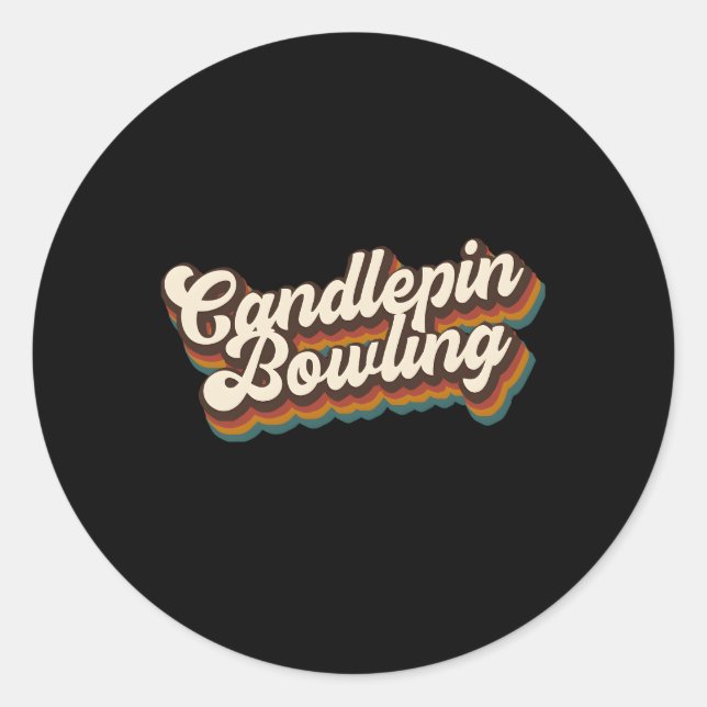 Sticker Rond Bowling bougie Bowling bougie (Devant)