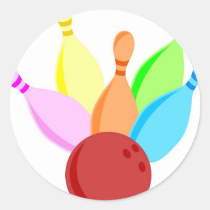 Sticker Rond Bowling de Dix bornes