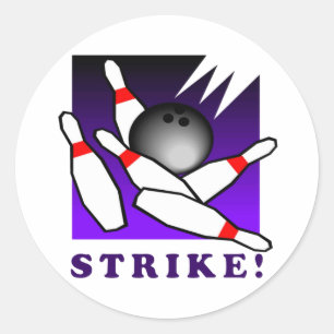 Sticker Rond Bowling : GRÈVE !