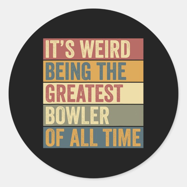 Sticker Rond Bowling le plus grand dit (Devant)