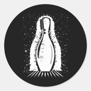 Sticker Rond Bowling Pin Bowler