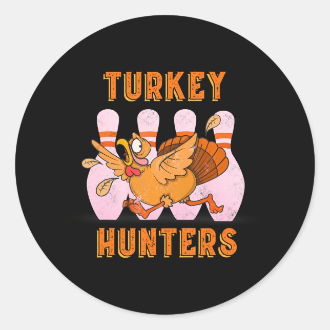 Sticker Rond Bowling Team Turquie Hunters (Devant)