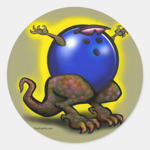 Sticker Rond BowlingZilla