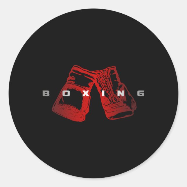 Sticker Rond Boxe (Devant)