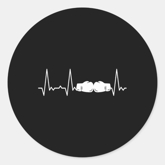 Sticker Rond Boxe de pulsation (Devant)