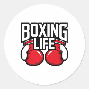 Sticker Rond Boxe Pour Boxers Professionnels Amateurs 5