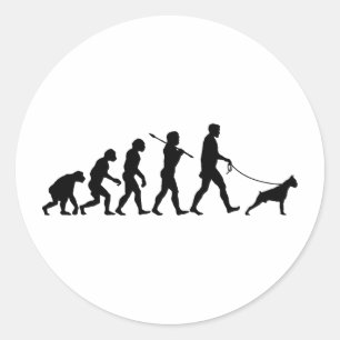 Sticker Rond Boxer