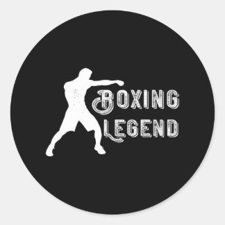 Sticker Rond Boxing Legend Boxer MIXED MARTIAL ART Kickboxer