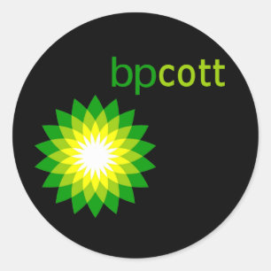 Sticker Rond Boycott BP Huile T-shirts, Sacs fourre-tout, Mugs