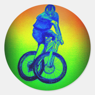 Sticker Rond Boys mountain bike