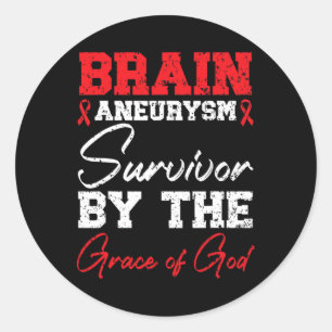 Sticker Rond Brain Aneurysm Survivor Medical Condition Aneurysm