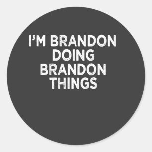 Sticker Rond Brandon