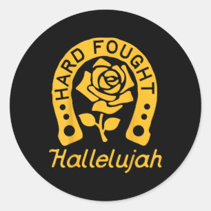 Sticker Rond Brandon Hard Fight Hallelujah Louange Jesus Lake M