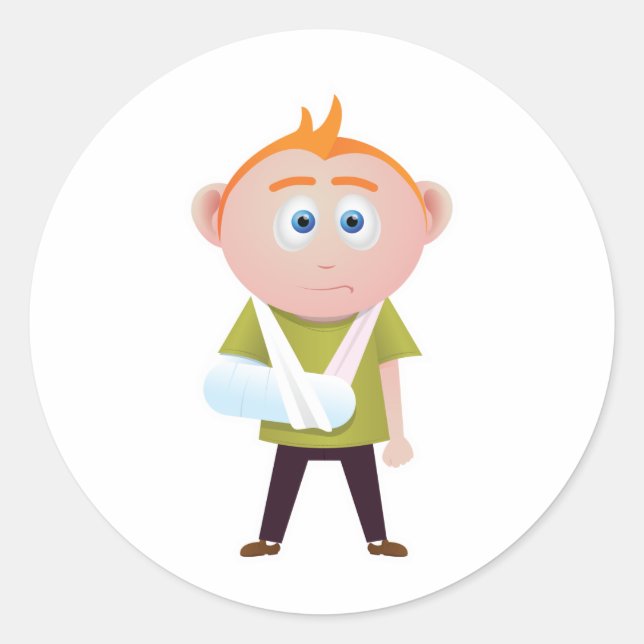 Sticker Rond Bras brisé (Devant)