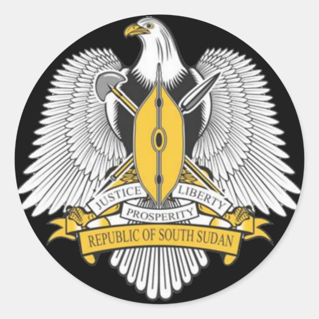 Sticker Rond bras de manteau sud-soudan (Devant)