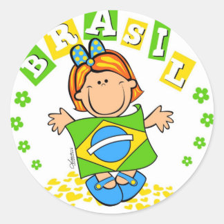 Sticker Rond Brasil