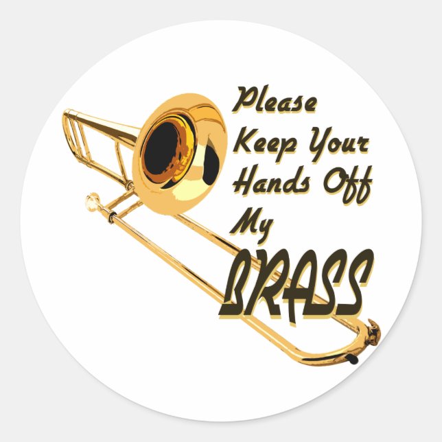 Sticker Rond Brass/Trombone (Devant)