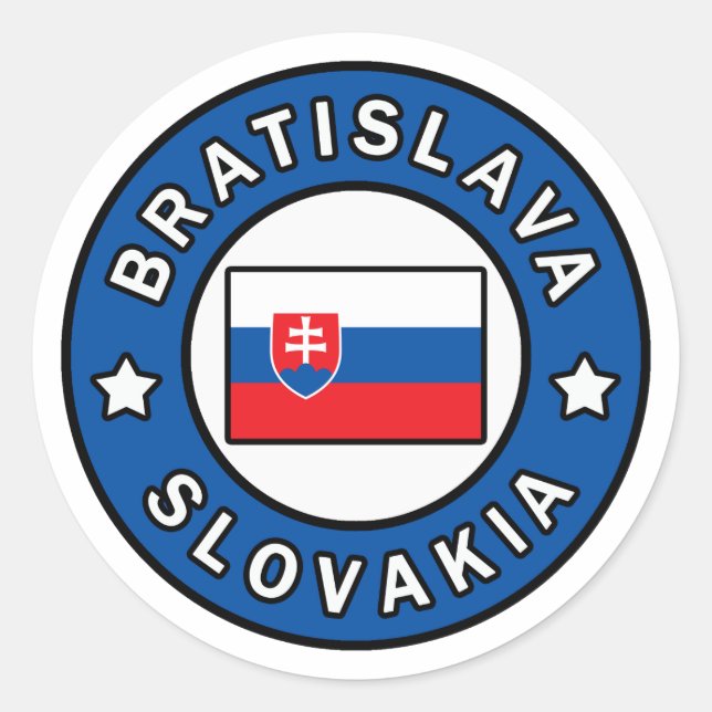 Sticker Rond Bratislava Slovaquie (Devant)