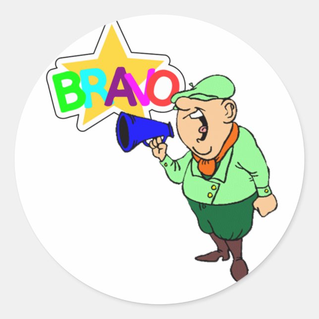 STICKER ROND BRAVO (Devant)