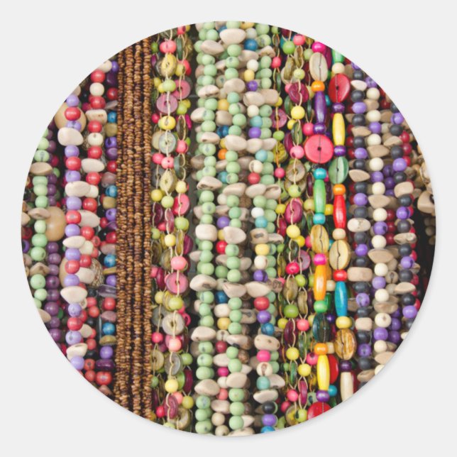 Sticker Rond Brazil, amazon, manaus. Typical brazilian (Devant)