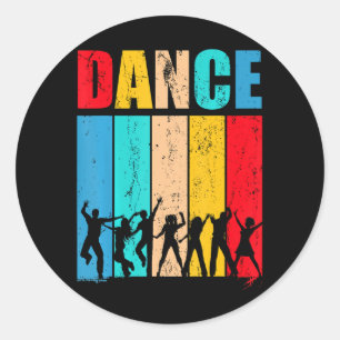 Sticker Rond Break Dancing Dance Break Dansers Danser