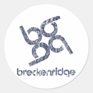 Sticker Rond Breckenridge