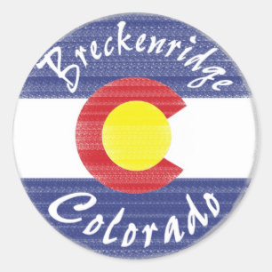 Sticker Rond Breckenridge Colorado